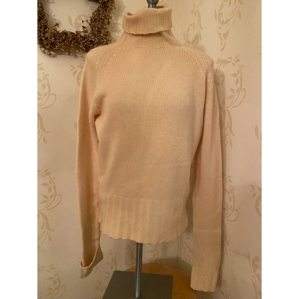 MAG for Bloomingdale's 100% Cashmere Yellow Beautiful Sweater Large